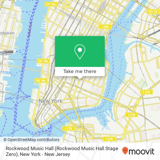 Rockwood Music Hall (Rockwood Music Hall Stage Zero) map