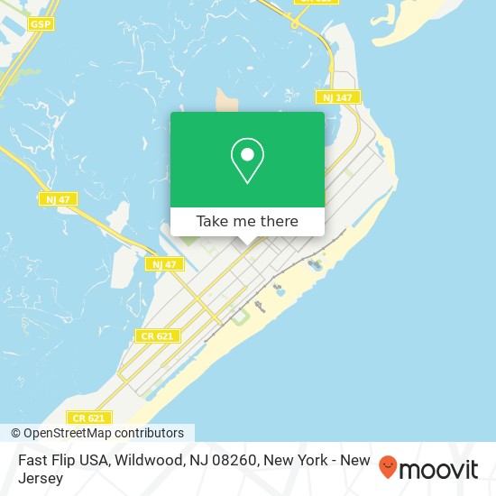 Mapa de Fast Flip USA, Wildwood, NJ 08260