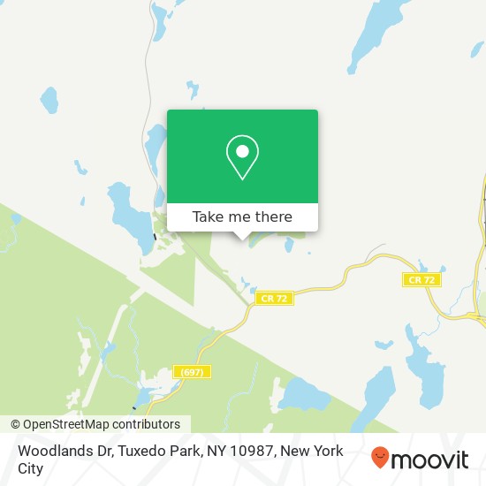 Woodlands Dr, Tuxedo Park, NY 10987 map