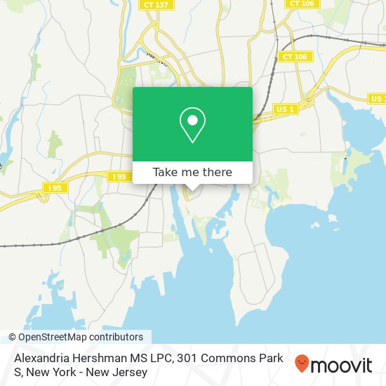 Mapa de Alexandria Hershman MS LPC, 301 Commons Park S