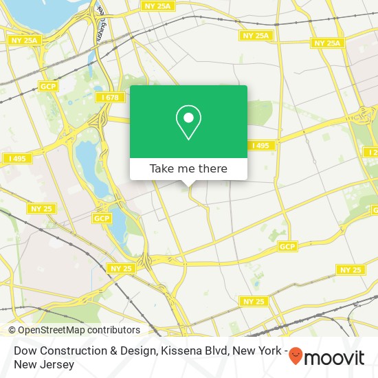 Dow Construction & Design, Kissena Blvd map