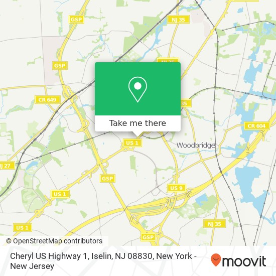 Cheryl US Highway 1, Iselin, NJ 08830 map