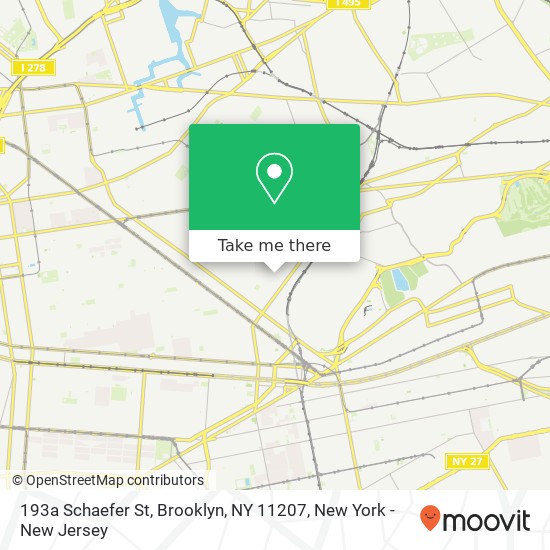 193a Schaefer St, Brooklyn, NY 11207 map