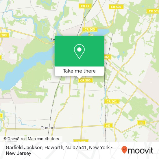 Mapa de Garfield Jackson, Haworth, NJ 07641