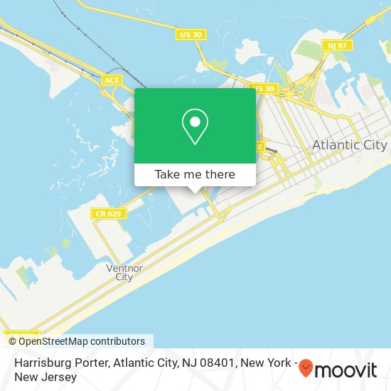 Harrisburg Porter, Atlantic City, NJ 08401 map
