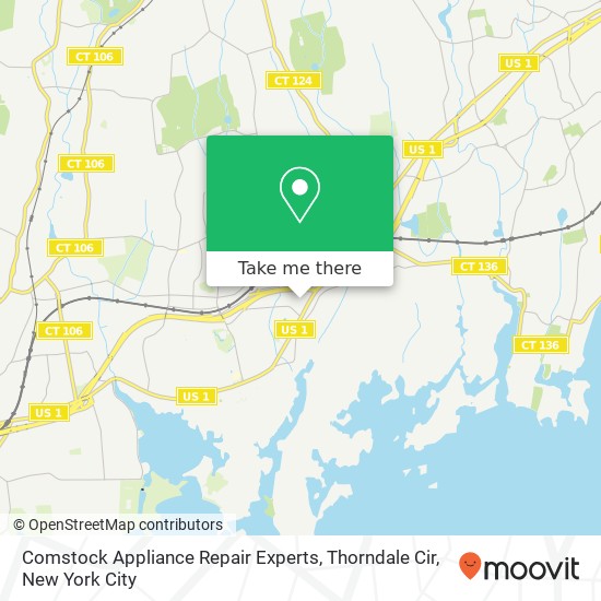 Mapa de Comstock Appliance Repair Experts, Thorndale Cir