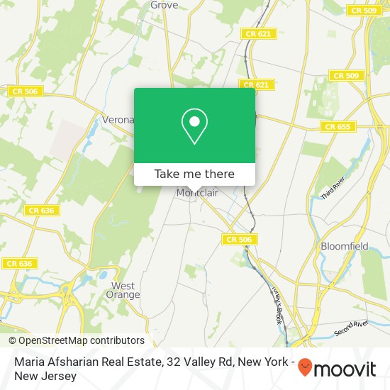 Maria Afsharian Real Estate, 32 Valley Rd map