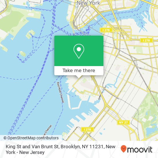 King St and Van Brunt St, Brooklyn, NY 11231 map