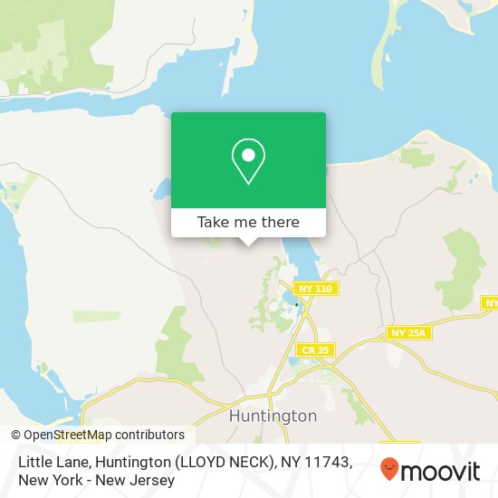 Little Lane, Huntington (LLOYD NECK), NY 11743 map
