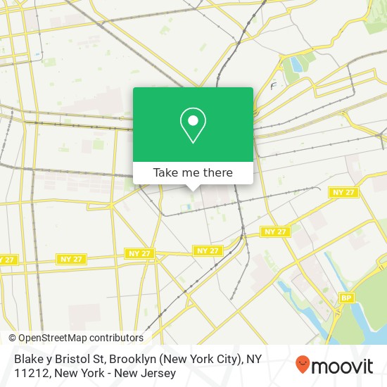 Mapa de Blake y Bristol St, Brooklyn (New York City), NY 11212