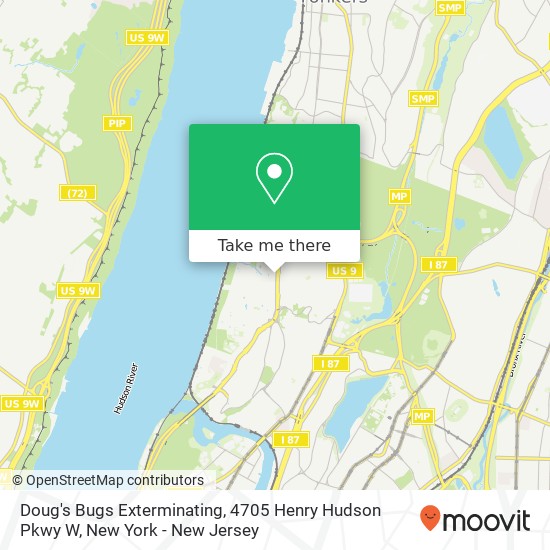 Mapa de Doug's Bugs Exterminating, 4705 Henry Hudson Pkwy W