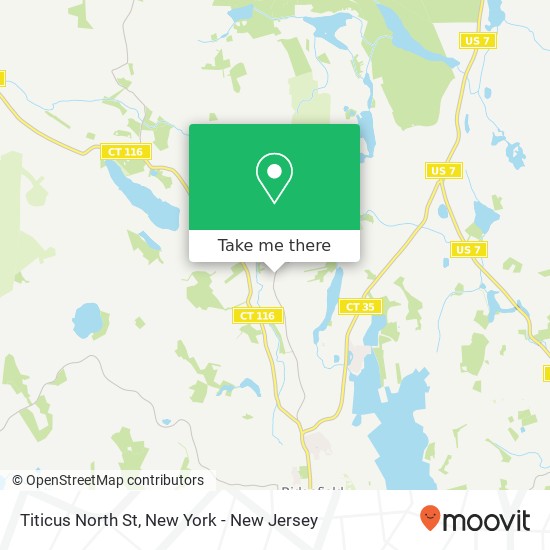 Mapa de Titicus North St, Ridgefield, CT 06877