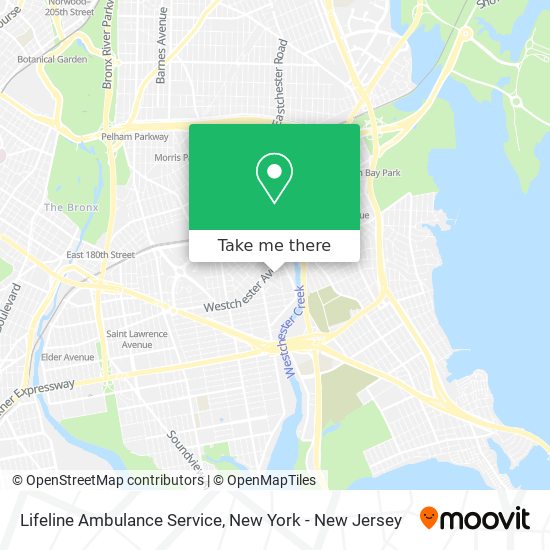 Mapa de Lifeline Ambulance Service