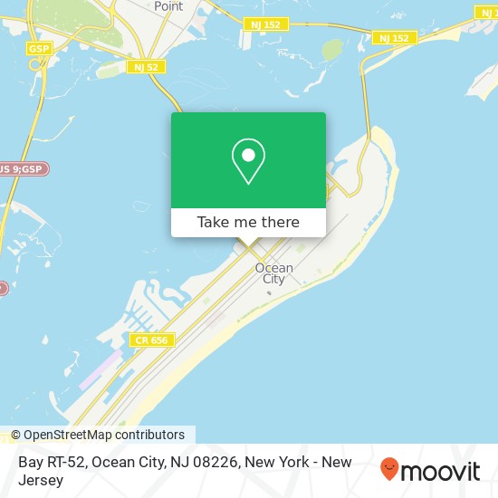 Mapa de Bay RT-52, Ocean City, NJ 08226