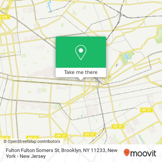 Mapa de Fulton Fulton Somers St, Brooklyn, NY 11233