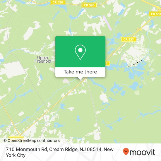 710 Monmouth Rd, Cream Ridge, NJ 08514 map