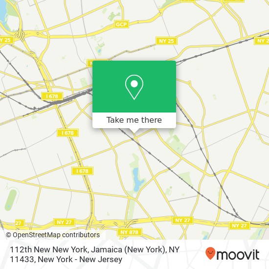 Mapa de 112th New New York, Jamaica (New York), NY 11433