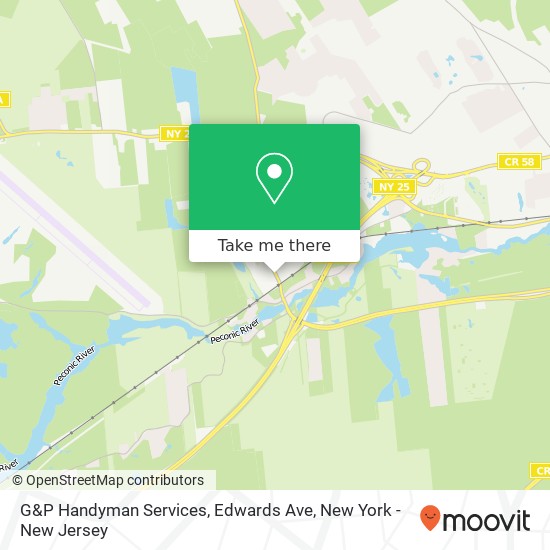 Mapa de G&P Handyman Services, Edwards Ave