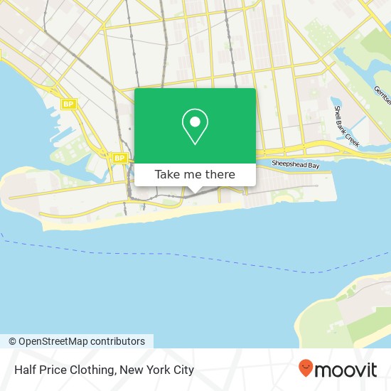 Mapa de Half Price Clothing