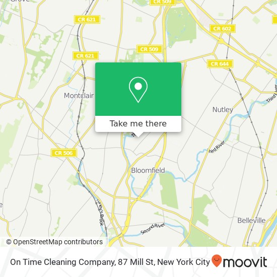 Mapa de On Time Cleaning Company, 87 Mill St