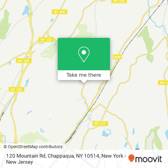 Mapa de 120 Mountain Rd, Chappaqua, NY 10514