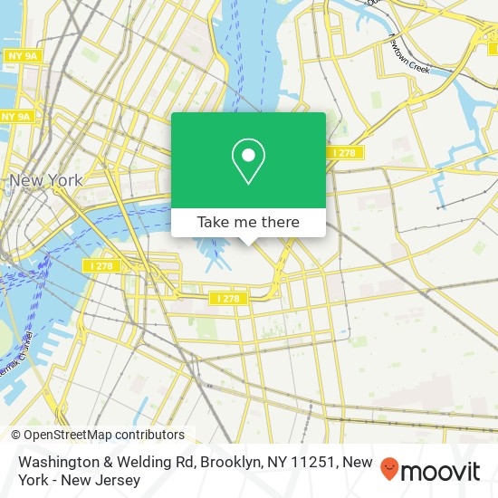 Washington & Welding Rd, Brooklyn, NY 11251 map