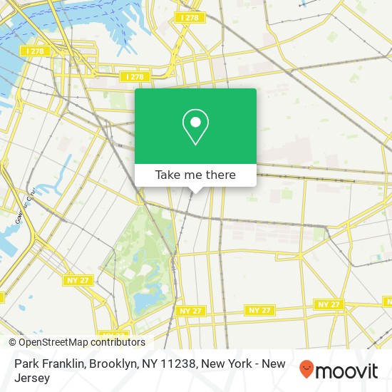 Mapa de Park Franklin, Brooklyn, NY 11238