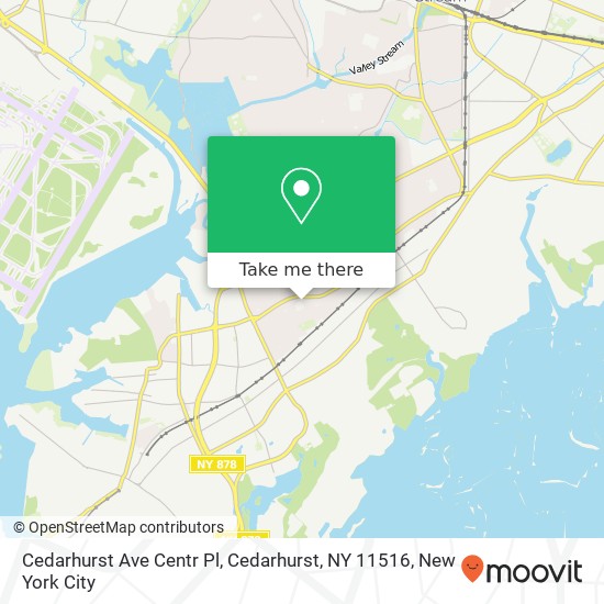 Mapa de Cedarhurst Ave Centr Pl, Cedarhurst, NY 11516