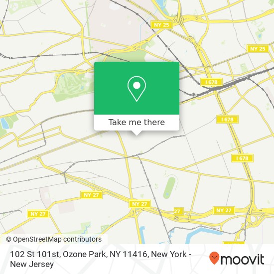 102 St 101st, Ozone Park, NY 11416 map