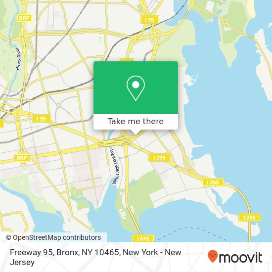 Mapa de Freeway 95, Bronx, NY 10465