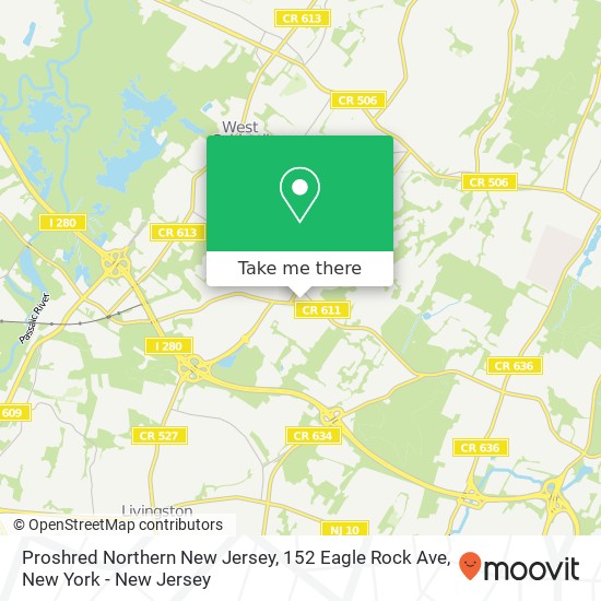 Proshred Northern New Jersey, 152 Eagle Rock Ave map