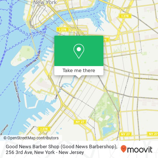 Good News Barber Shop (Good News Barbershop), 256 3rd Ave map