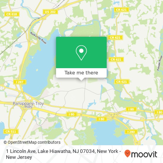 1 Lincoln Ave, Lake Hiawatha, NJ 07034 map