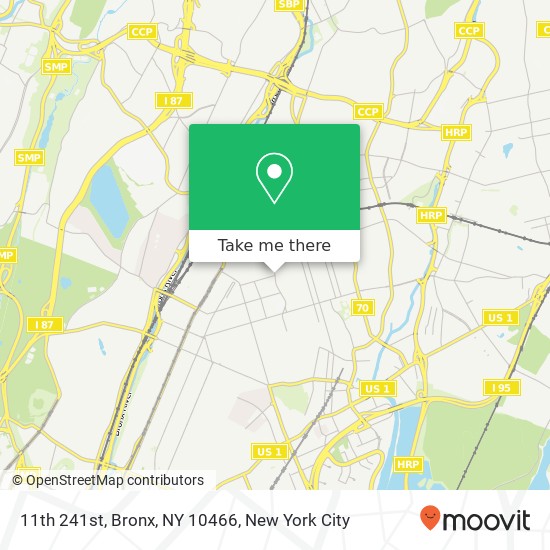 Mapa de 11th 241st, Bronx, NY 10466