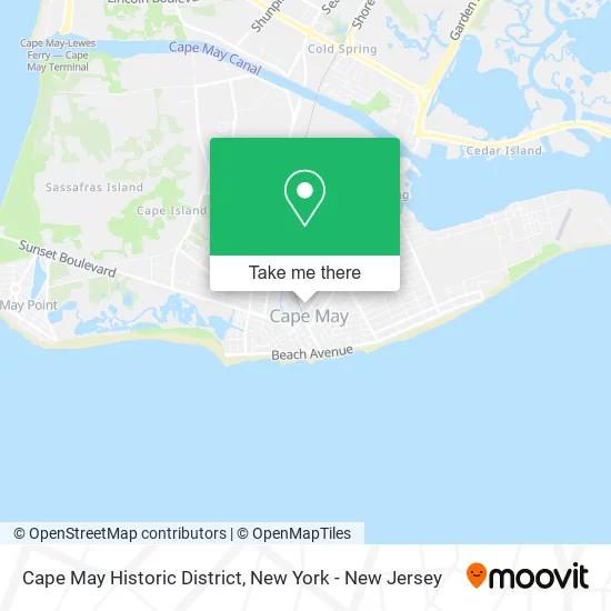 Cape May Historic District map