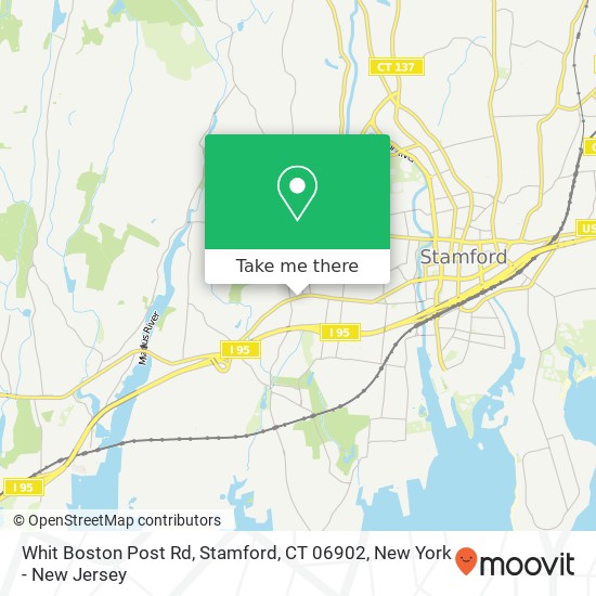 Mapa de Whit Boston Post Rd, Stamford, CT 06902