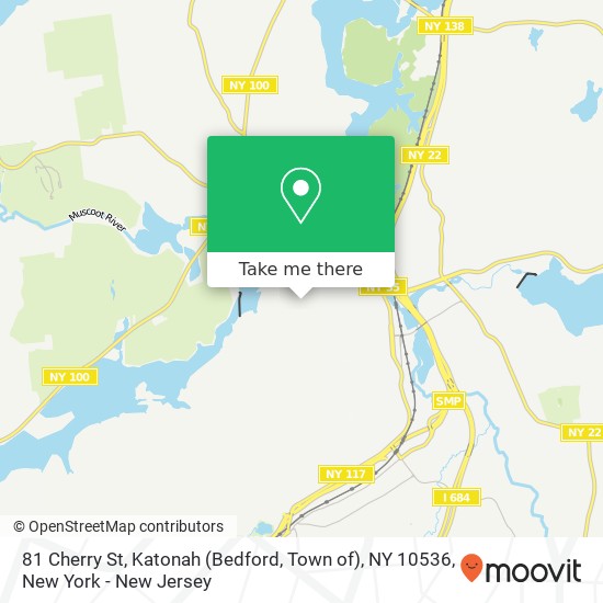 Mapa de 81 Cherry St, Katonah (Bedford, Town of), NY 10536