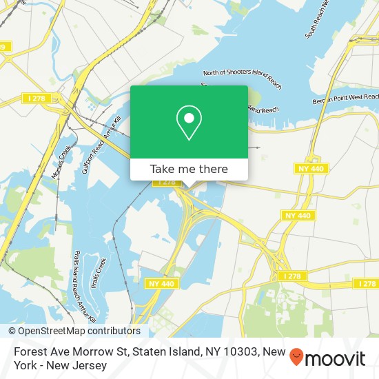 Forest Ave Morrow St, Staten Island, NY 10303 map
