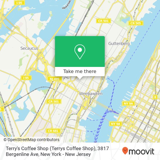 Terry's Coffee Shop (Terrys Coffee Shop), 3817 Bergenline Ave map