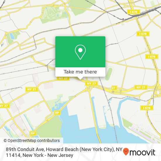 Mapa de 89th Conduit Ave, Howard Beach (New York City), NY 11414