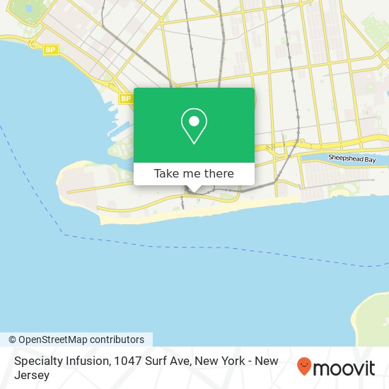 Specialty Infusion, 1047 Surf Ave map
