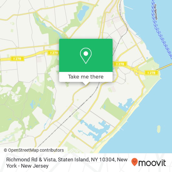 Mapa de Richmond Rd & Vista, Staten Island, NY 10304