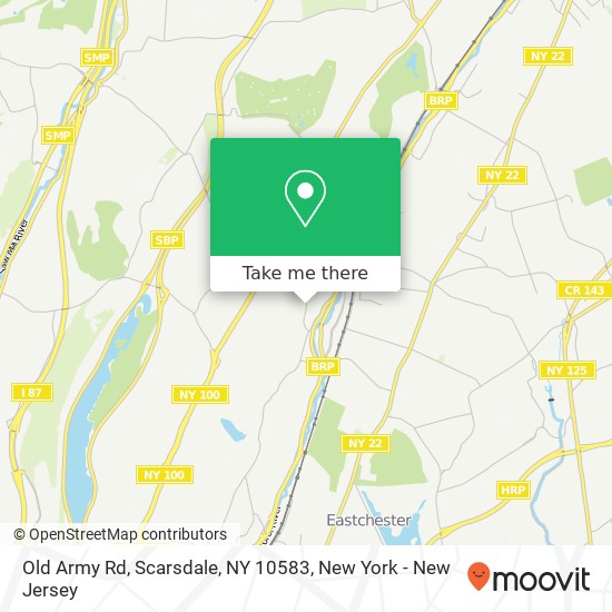 Old Army Rd, Scarsdale, NY 10583 map