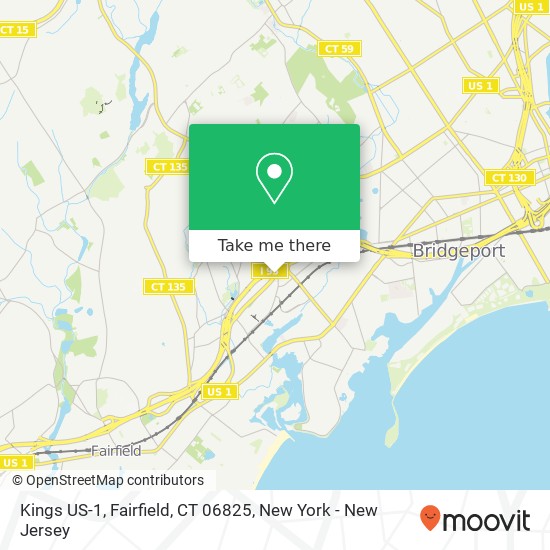 Kings US-1, Fairfield, CT 06825 map