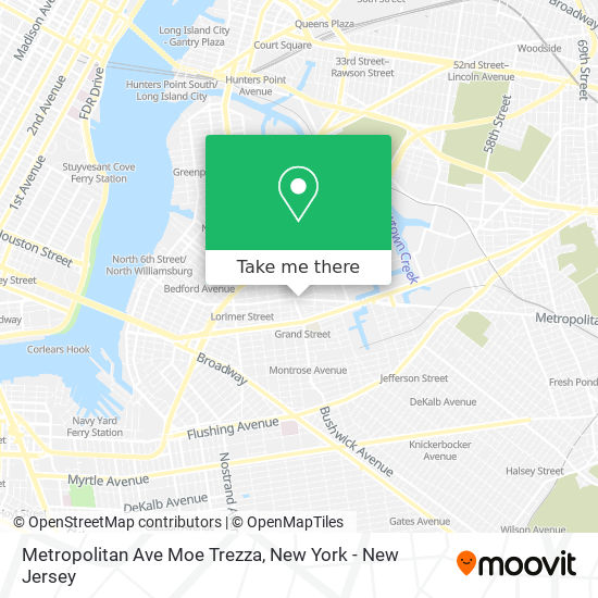 Mapa de Metropolitan Ave Moe Trezza