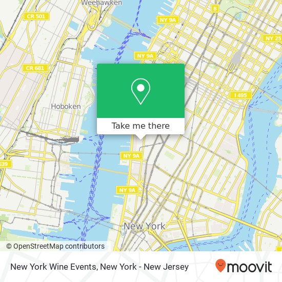 New York Wine Events map