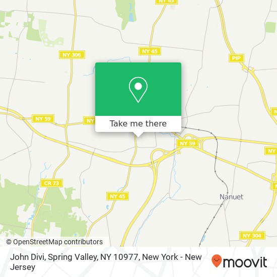 Mapa de John Divi, Spring Valley, NY 10977