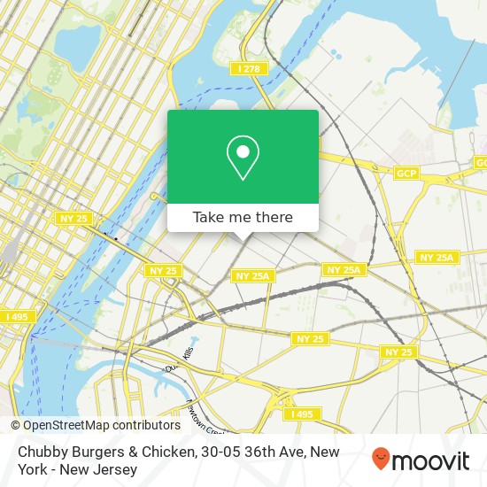 Chubby Burgers & Chicken, 30-05 36th Ave map