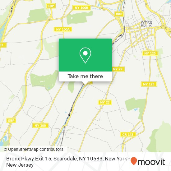 Bronx Pkwy Exit 15, Scarsdale, NY 10583 map