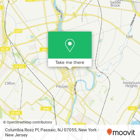 Columbia Rosz Pl, Passaic, NJ 07055 map